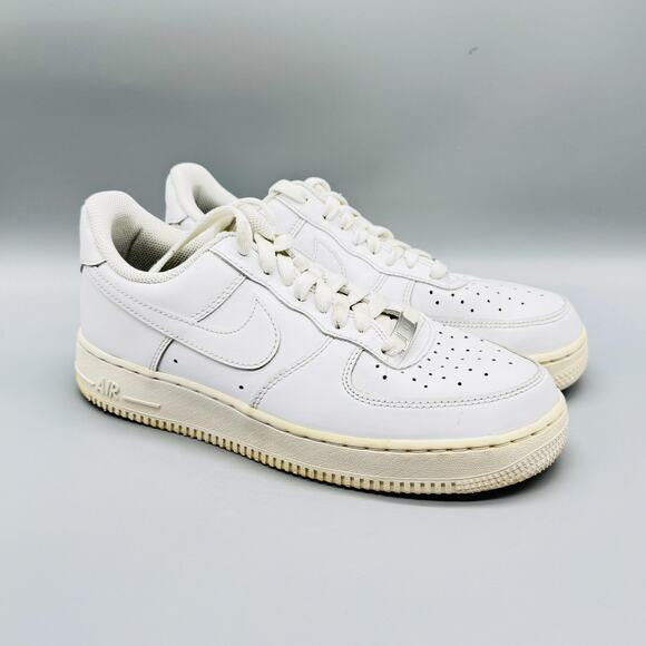 Nike Shoes Mens 8 White Leather Air Force 1 Low Classic Basketball Sneakers main image 7